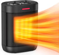 Ceramic Personal Space Heater for Office Desk & RV, 1000W/700W Low Wattage Electric Heater Under Desk, Circuit