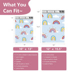 Poly Mailers 12x15.5 Inch, 50 Pack, Rainbow Self-Seal Shipping Bags