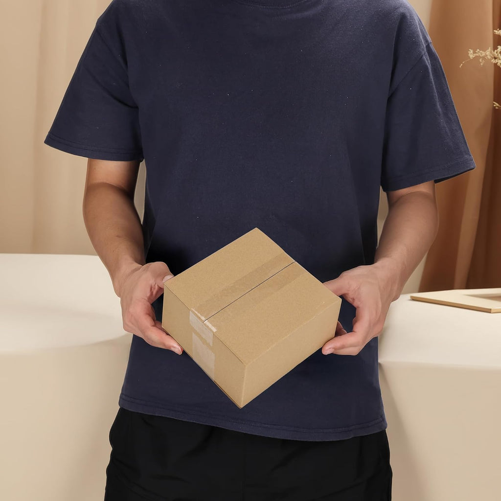 40 Packs 6x6x4 Shipping Boxes, Brown Mailing Boxes