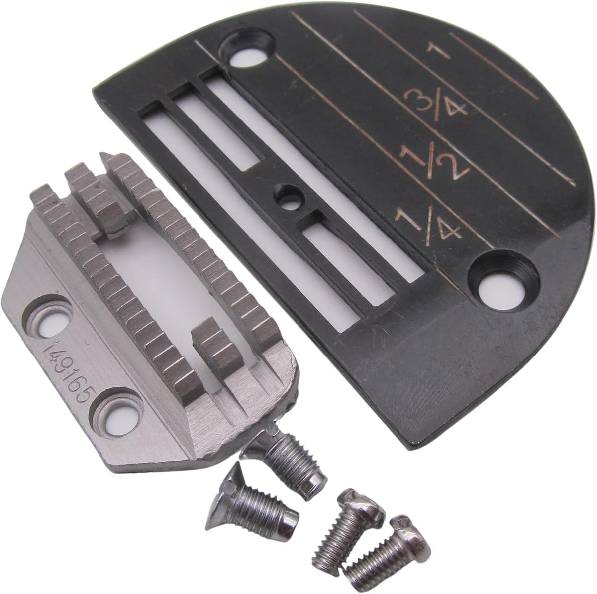 CKPSMS Brand - 1SET Needle Plate & Feed Dog #149165+143169LGB Compatible with/Replacement for JUKI Brand DDL-555,DDL-8500,CONSEW Brand 220,230,310,Singer Brand 31-15,95,96,195K,196K,491D,591D