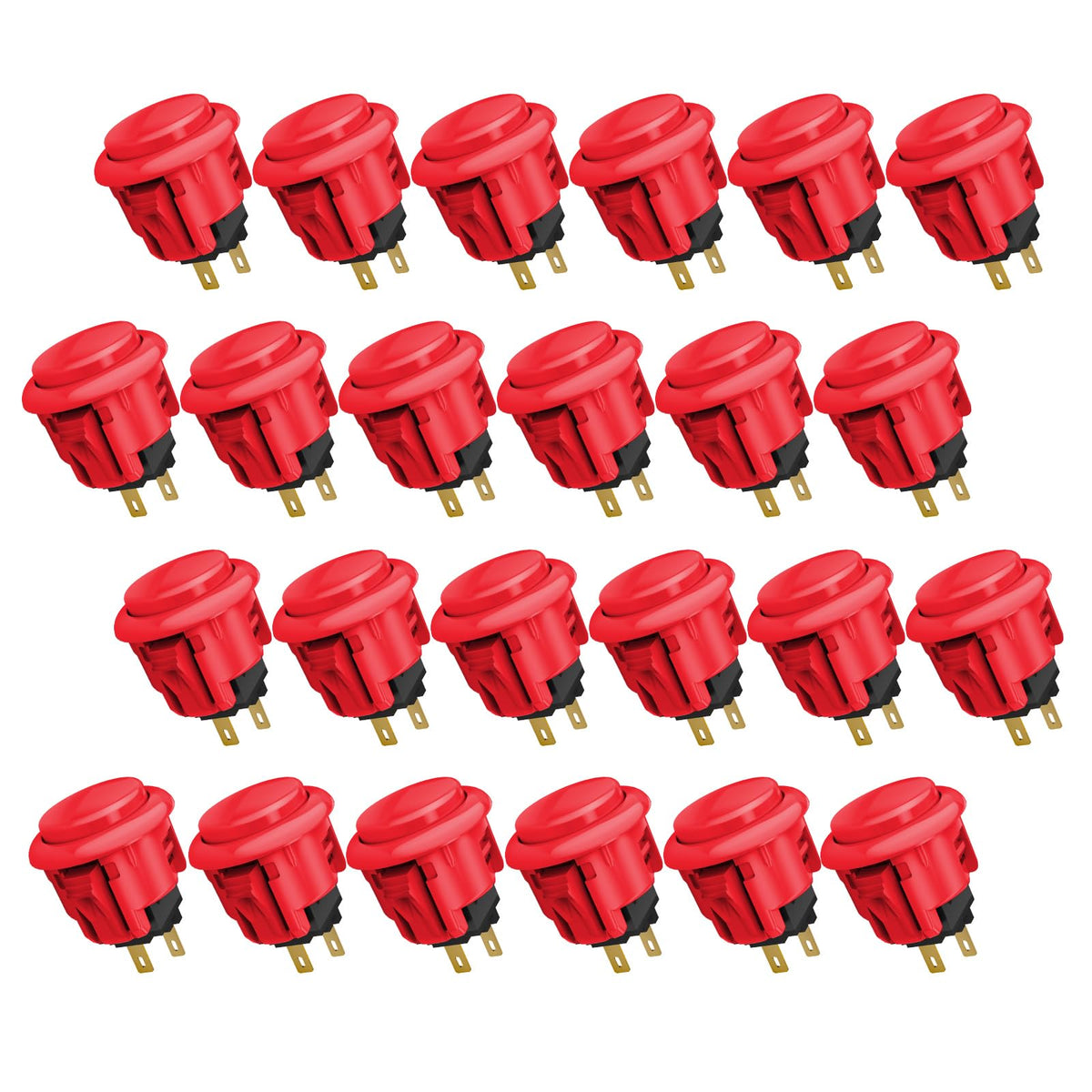 D-lite Arcade Button Original Buttons Snap-In Joystick Arcade Buttons for DIY arcade machines 24mm Push button switch