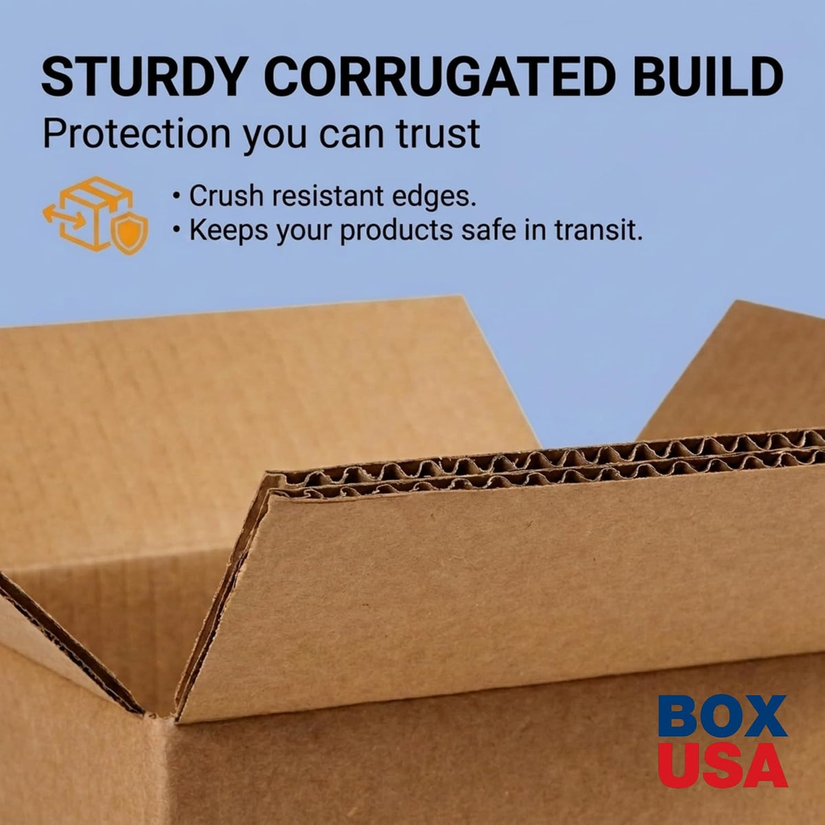 Shipping Boxes Flat 12"L x 10"W x 4"H 25-Pack - Corrugated Cardboard Box for Moving, Mailing, Packing, Packaging and
