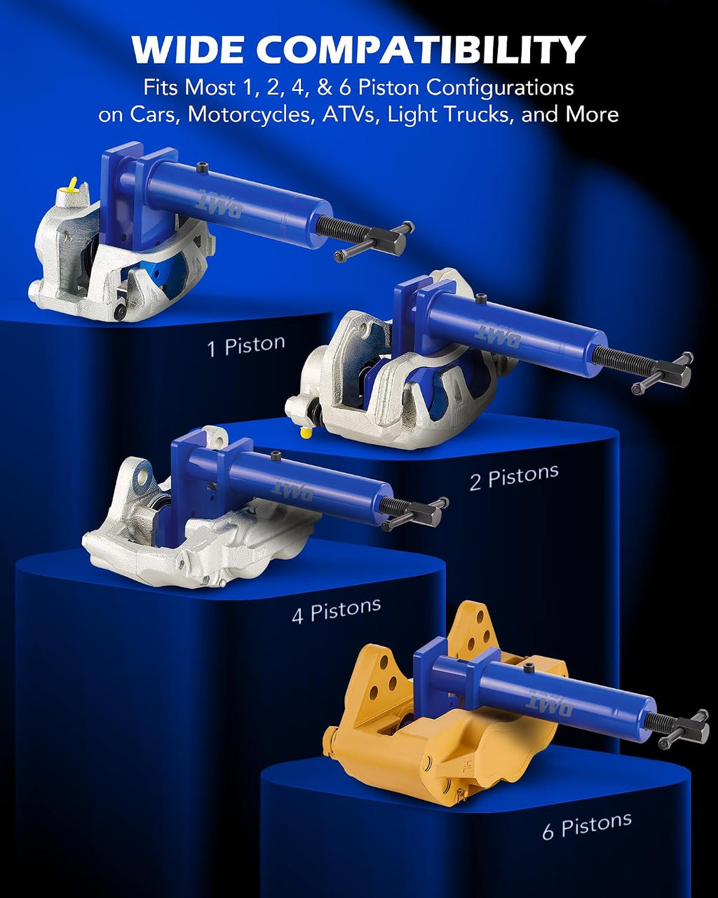 OMT Brake Caliper Piston Compressor Tool for Multi Piston Pad Spreader