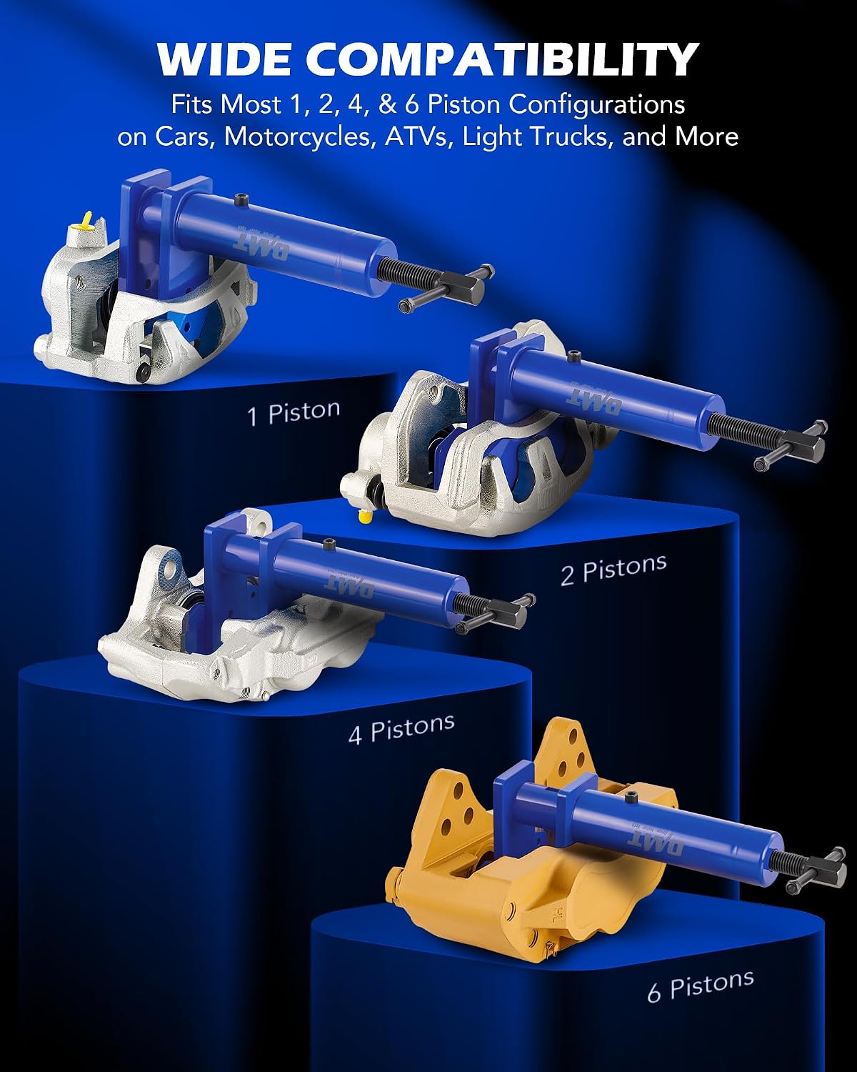 OMT Brake Caliper Piston Compressor Tool for Multi Piston Pad Spreader