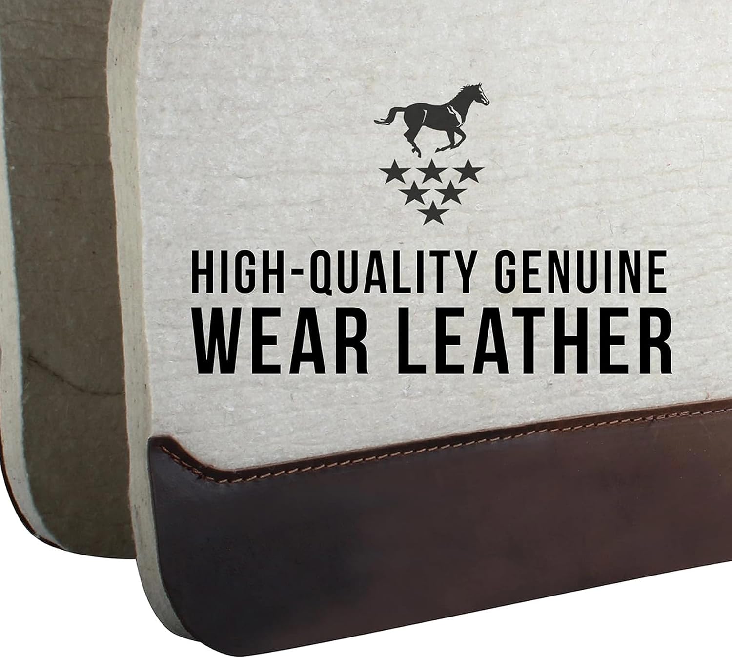 100% Steam-Pressed Wool Felt Western Saddle Pad
