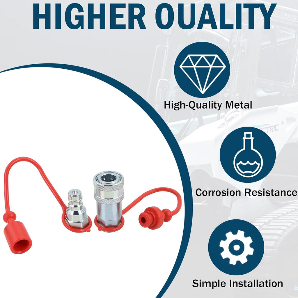 1/4" NPT Ag Hydraulic Quick Connect Coupler