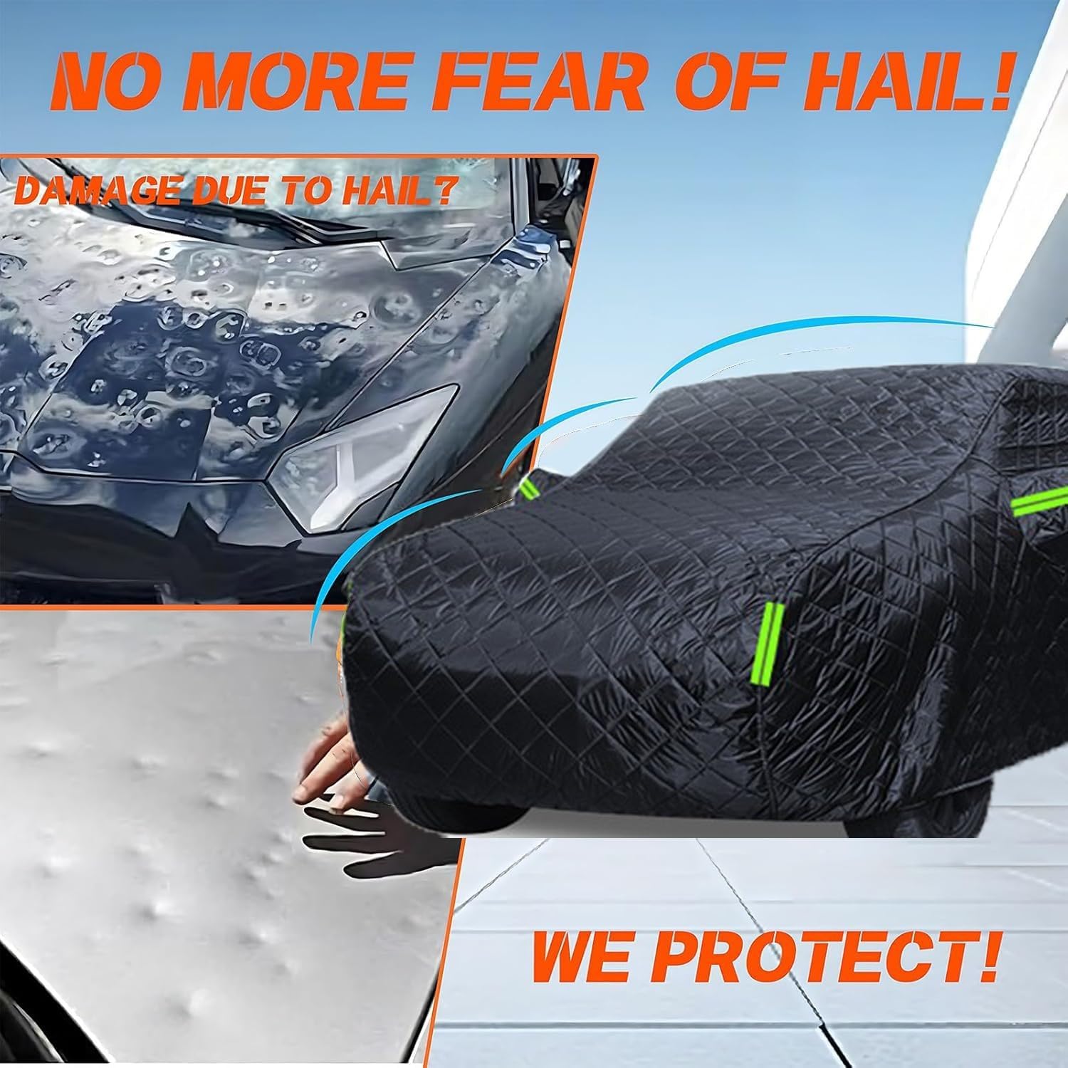 Full Car Cover Compatible with BMW M4/420i 428i 430i 435i 440i Outdoor Hail Protection Car Cover,Thicken Hail Cover
