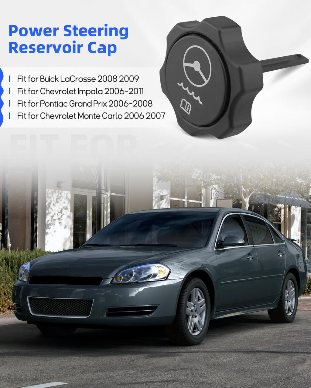 82725 Power Steering Reservoir Cap Fit for Buick LaCrosse 2008 2009