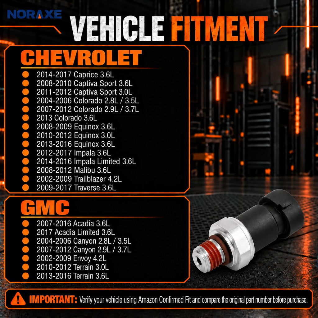 Oil Pressure Sensor Switch for 2002-2017 Chevy GMC Buick Cadillac