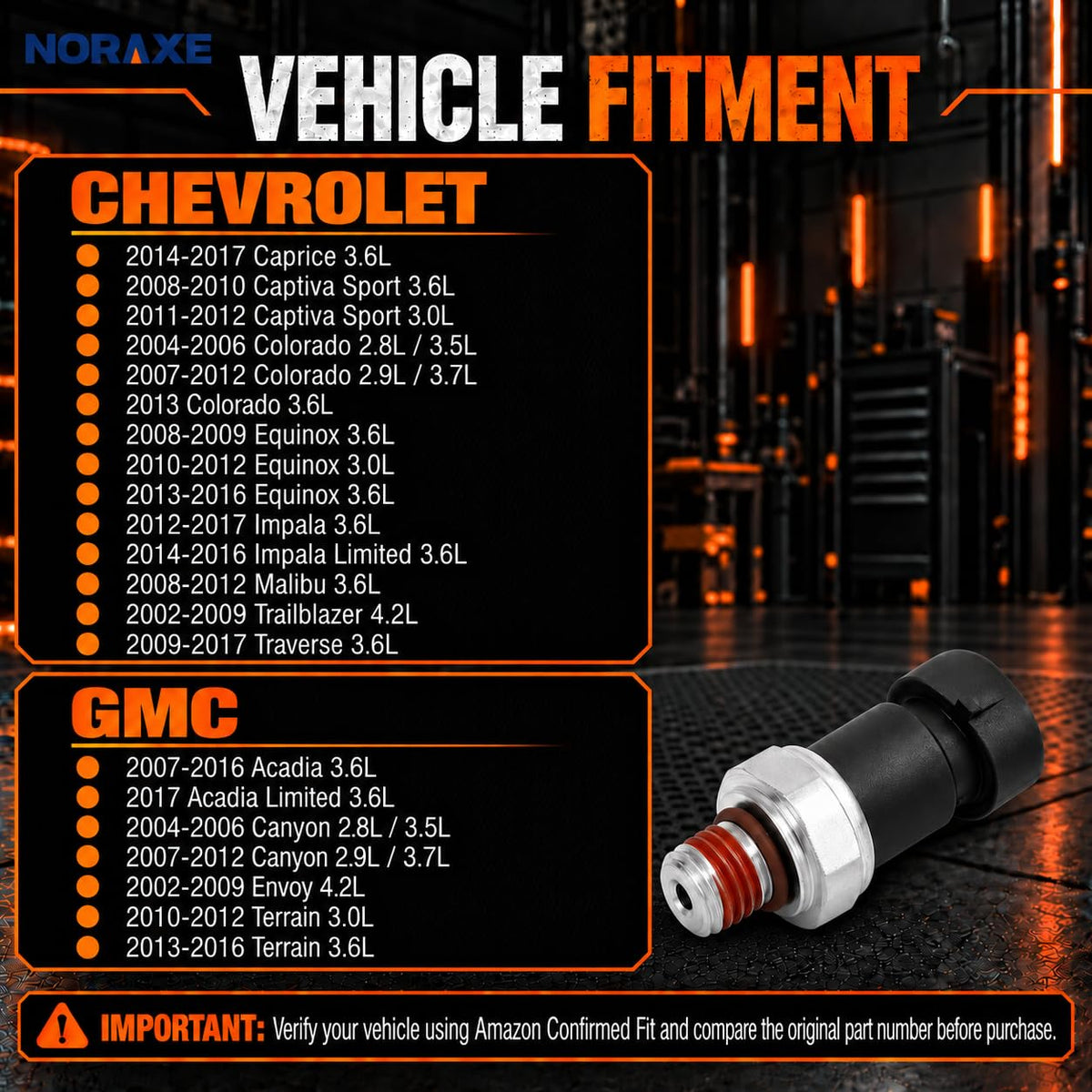 Oil Pressure Sensor Switch for 2002-2017 Chevy GMC Buick Cadillac