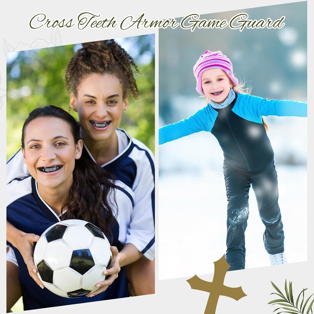 2 Pcs Christian Mouth/Teeth Guards | Sport Game Guard Religious Mouthguard: Soccer, Football, Basketball, Baseball