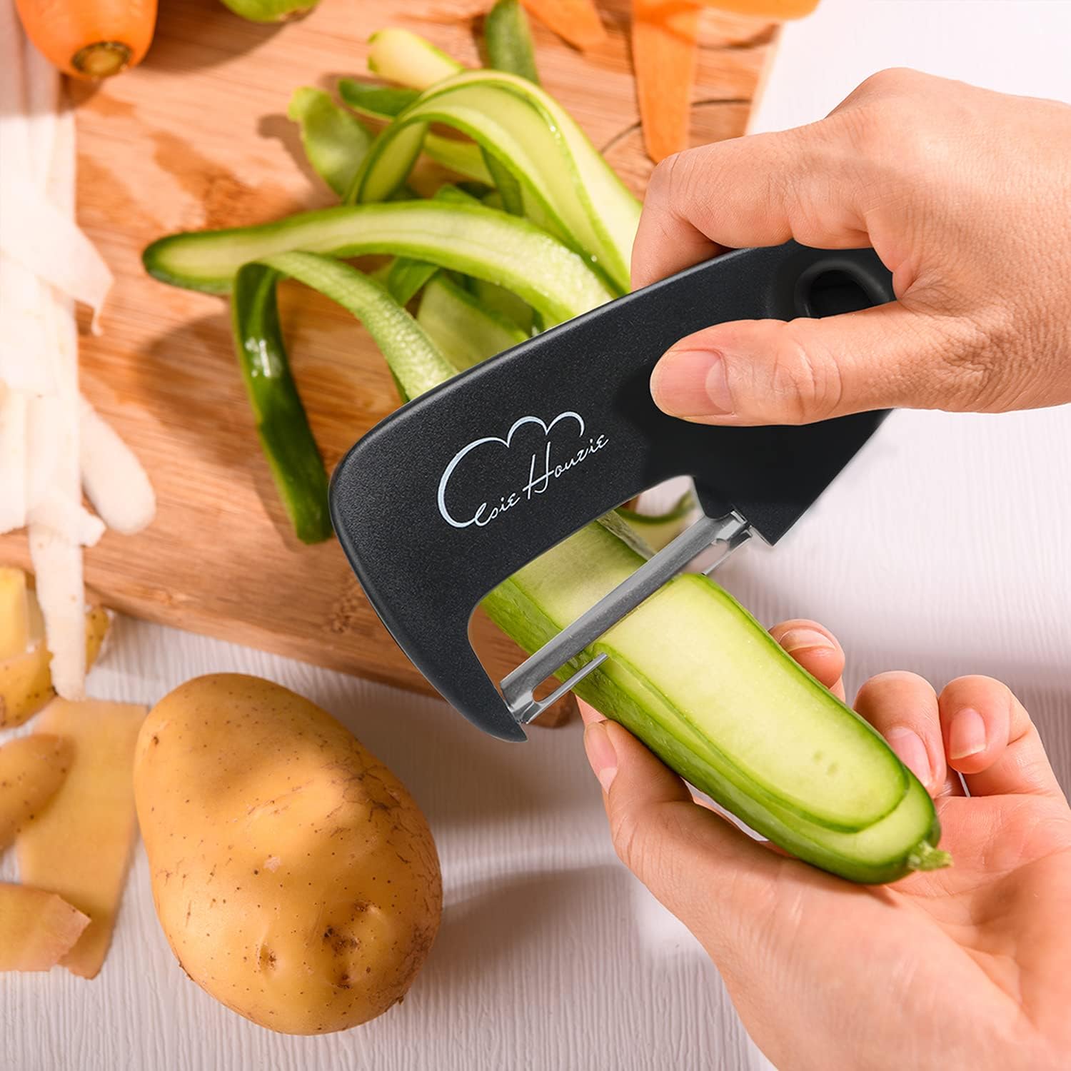 Kitchen Gadgets Set 5 Pieces, Space Saving Cooking Tools Kitchen Accessories - Fruit/Vegetable Peeler