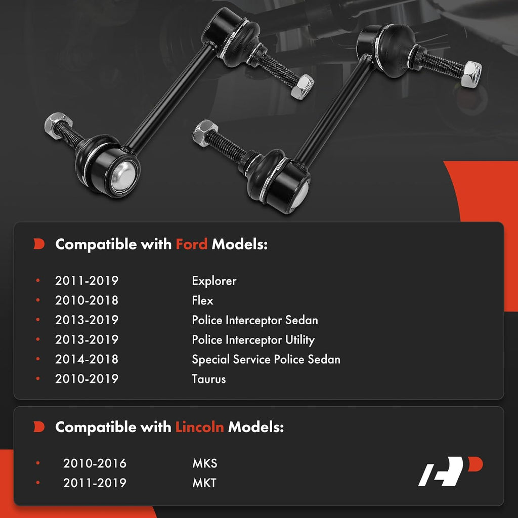 A-Premium Rear Sway Bar Link Stabilizer Bar Link, Compatible with Ford