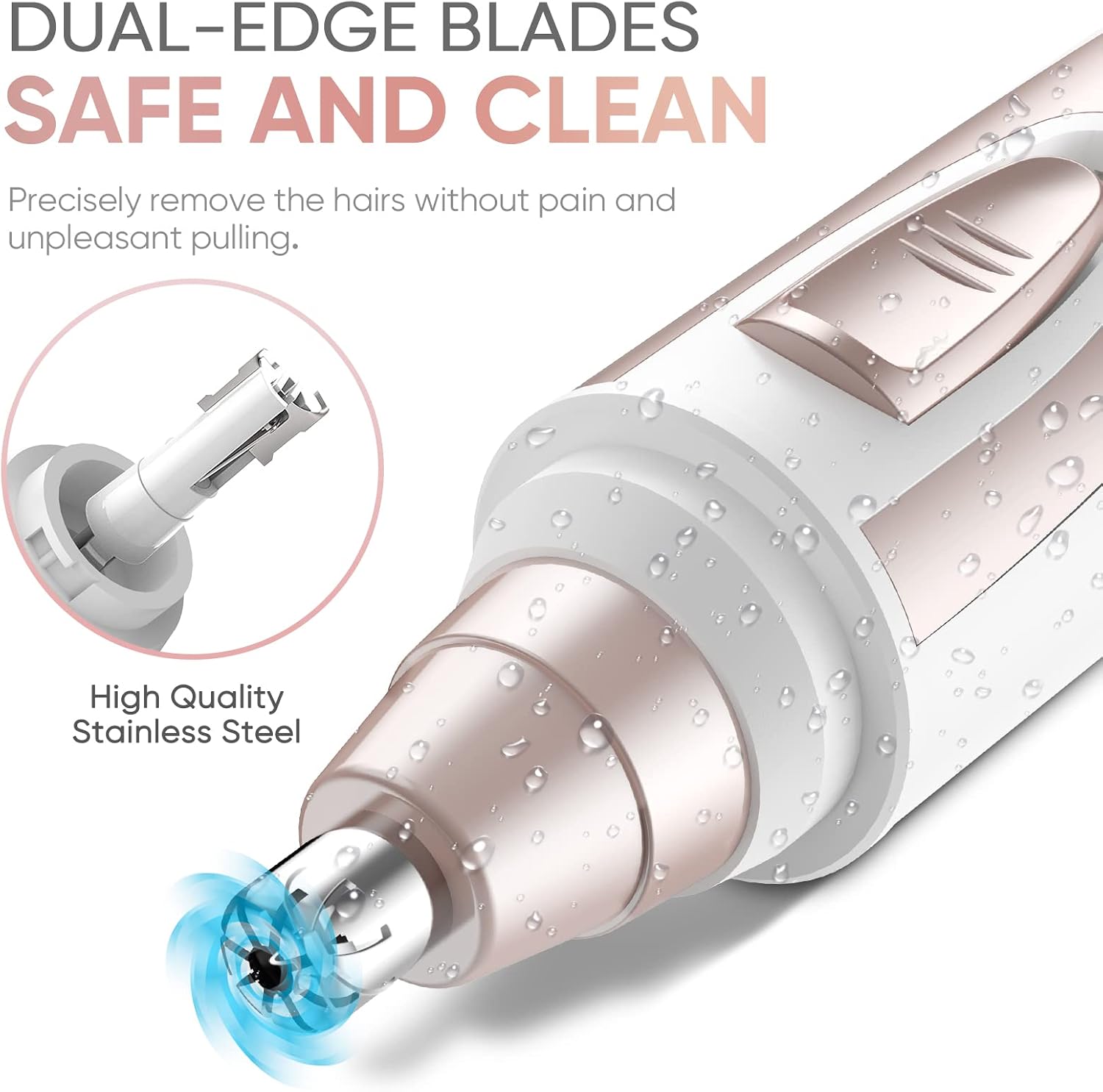 Ear and Nose Hair Trimmer Clipper - 2026 Professional Painless Eyebrow & Facial Hair Trimmer for Men Women