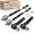 A-Premium Front Inner & Outer Tie Rod End Kit Fix Uneven Tire Wear