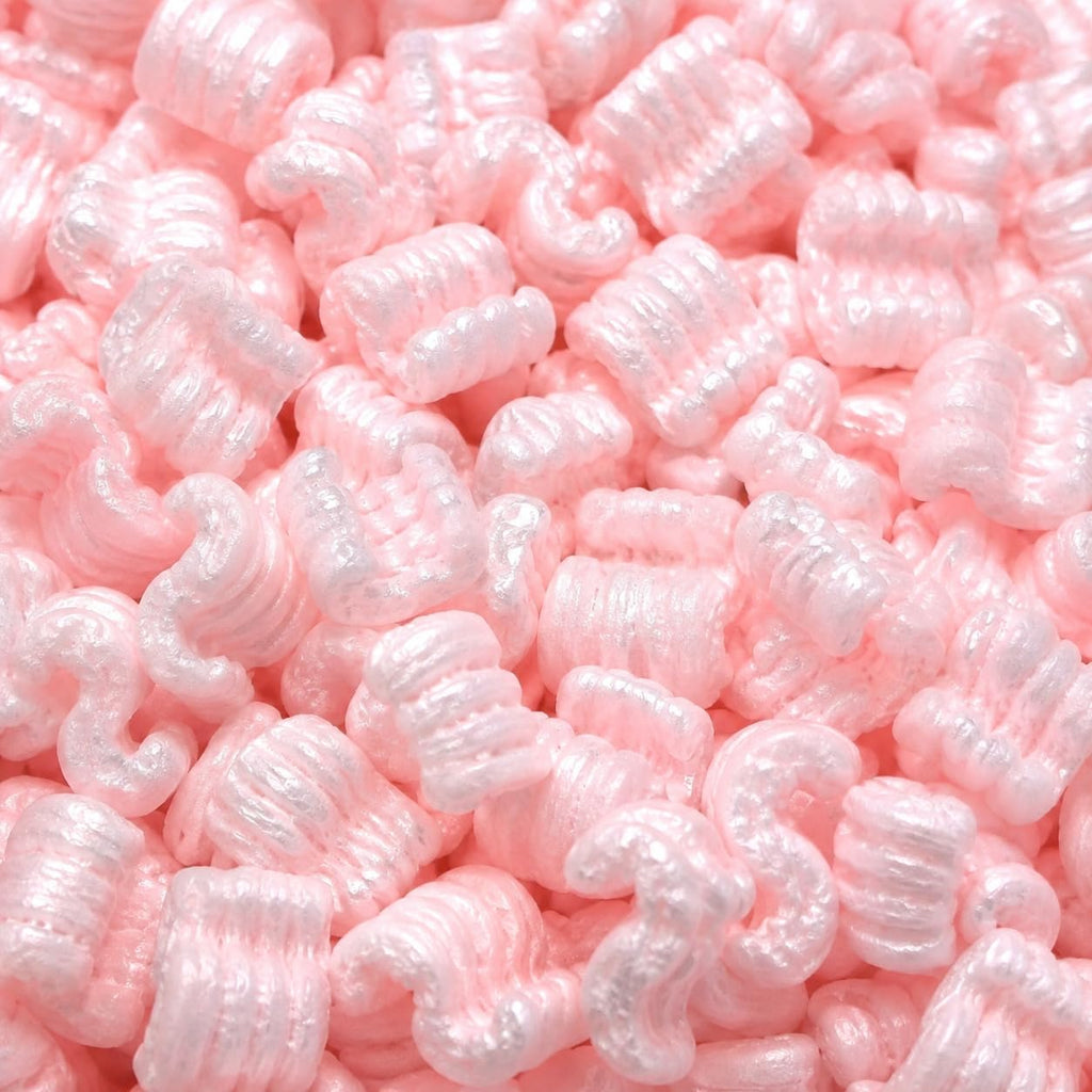 ! Brand 7 cu ft (45 gallons) Pink Anti Static Packing Peanuts Popcorn (Two 3.5 cu ft Bags)
