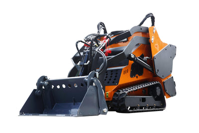 DS-V1300,Mini Skid Steer Loader stand-On Dual-Zone Cooling with Bucket