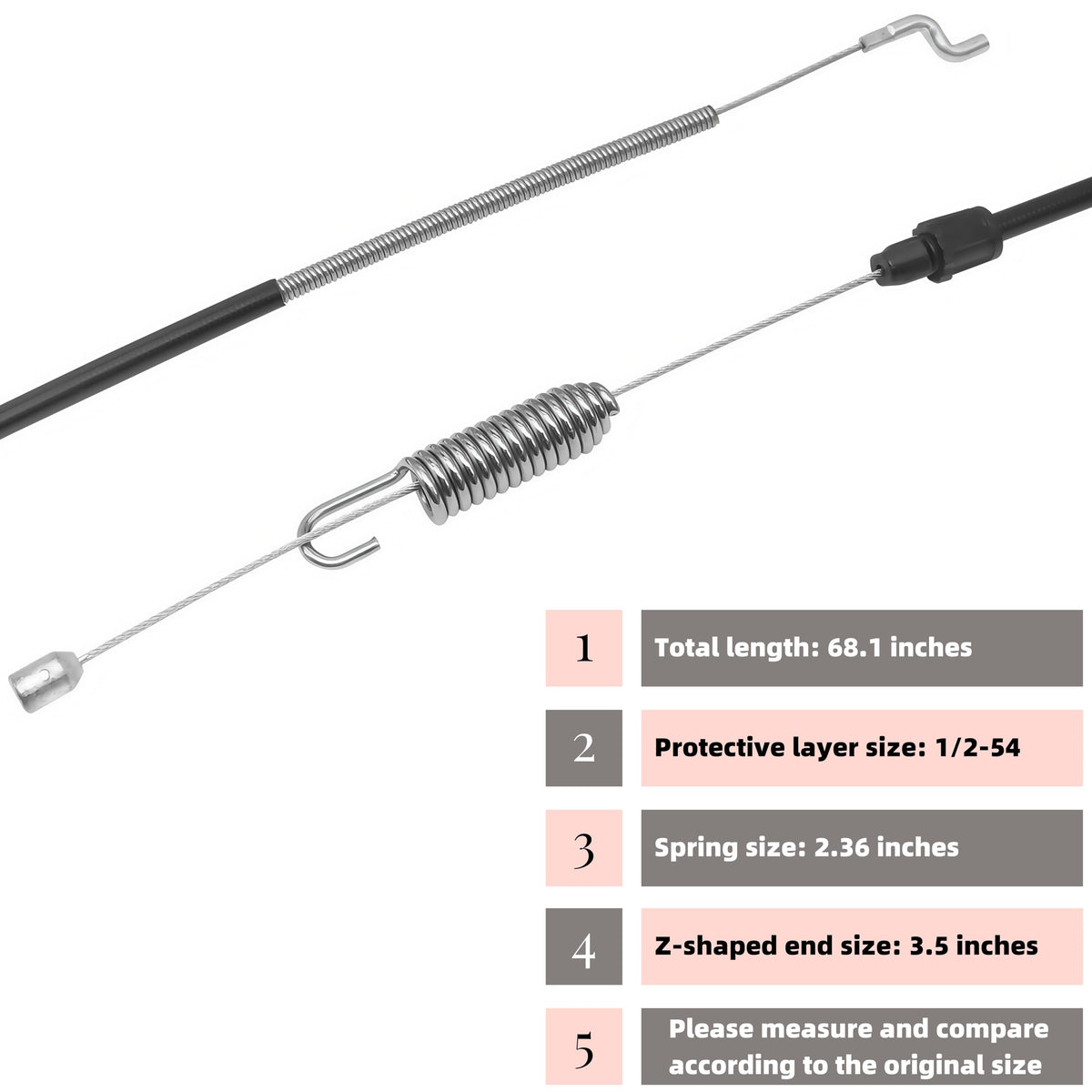 105-1845 Traction Cable for Toro Recycler 22" Self Propelled Gas Lawn Mower