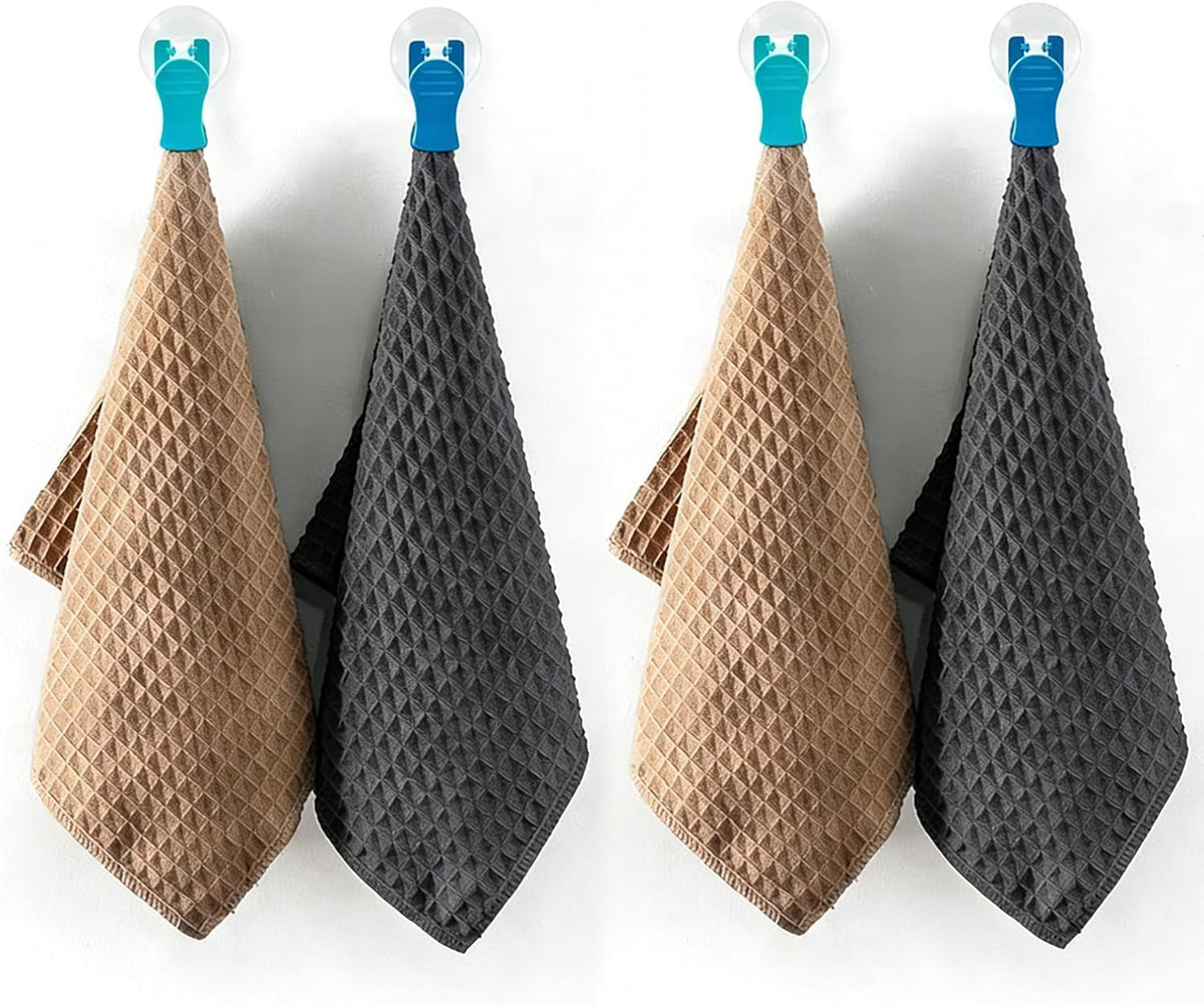 8Pack Barista Towels, Waffle weave microfiber towel for Espresso Machine.