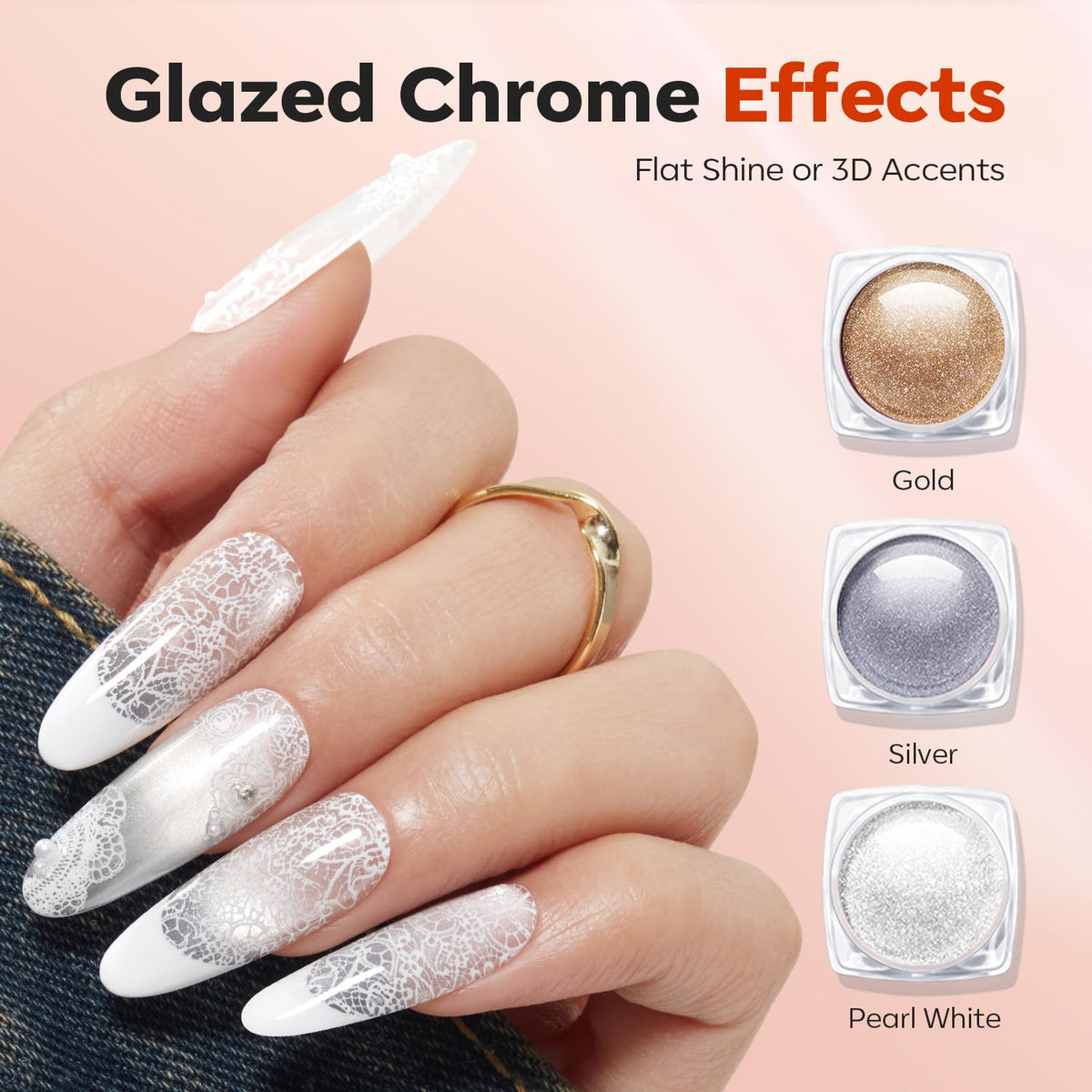 16Pcs Nail Stamping Kit French Tip Stamper Lace Nail Stamp Plate