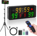 LED Electronic Scoreboard Digital Score Keeper with Remote & Tripod, Basketball Scoreboard with Shot Clock & Timer &