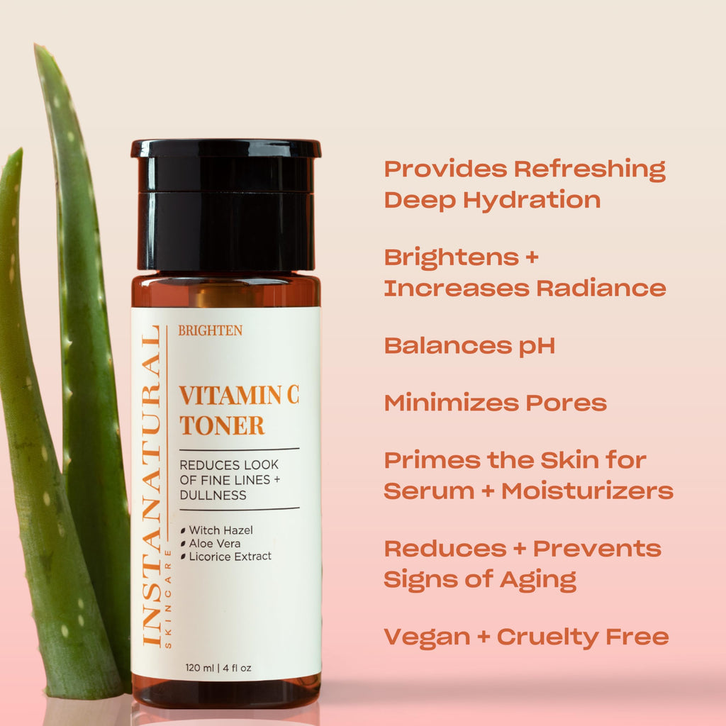 Vitamin C Face Toner: Brightens & Balances pH, 4 Fl Oz