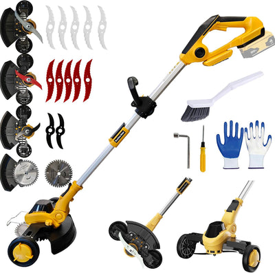 12" Weed Wacker Cordless for Dewalt 20V Max Battery, Electric Weed Eater | Battery Powered Brush Cutter 4 in 1