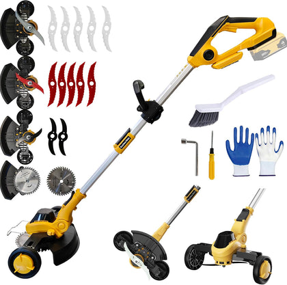 12" Weed Wacker Cordless for Dewalt 20V Max Battery, Electric Weed Eater | Battery Powered Brush Cutter 4 in 1
