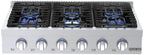 CHEF COLLECTION 36 Inch Gas Rangetop 6 Burners, Re-ignition