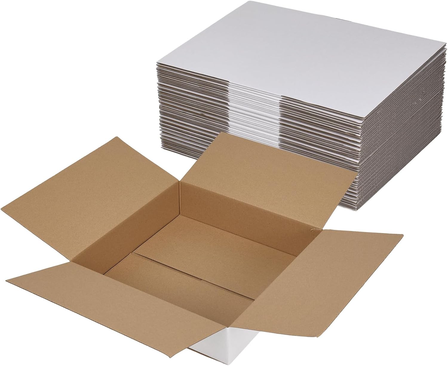 12x12x3 Shipping Boxes Set of 25, White Corrugated Cardboard Box for Small Business for Packaging Mailing