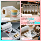 12 in x 60 ft Clear Bubble Cushioning Wrap, 4Roll Protective Bubble Packing Roll for Moving, Shipping, and Fragile Items