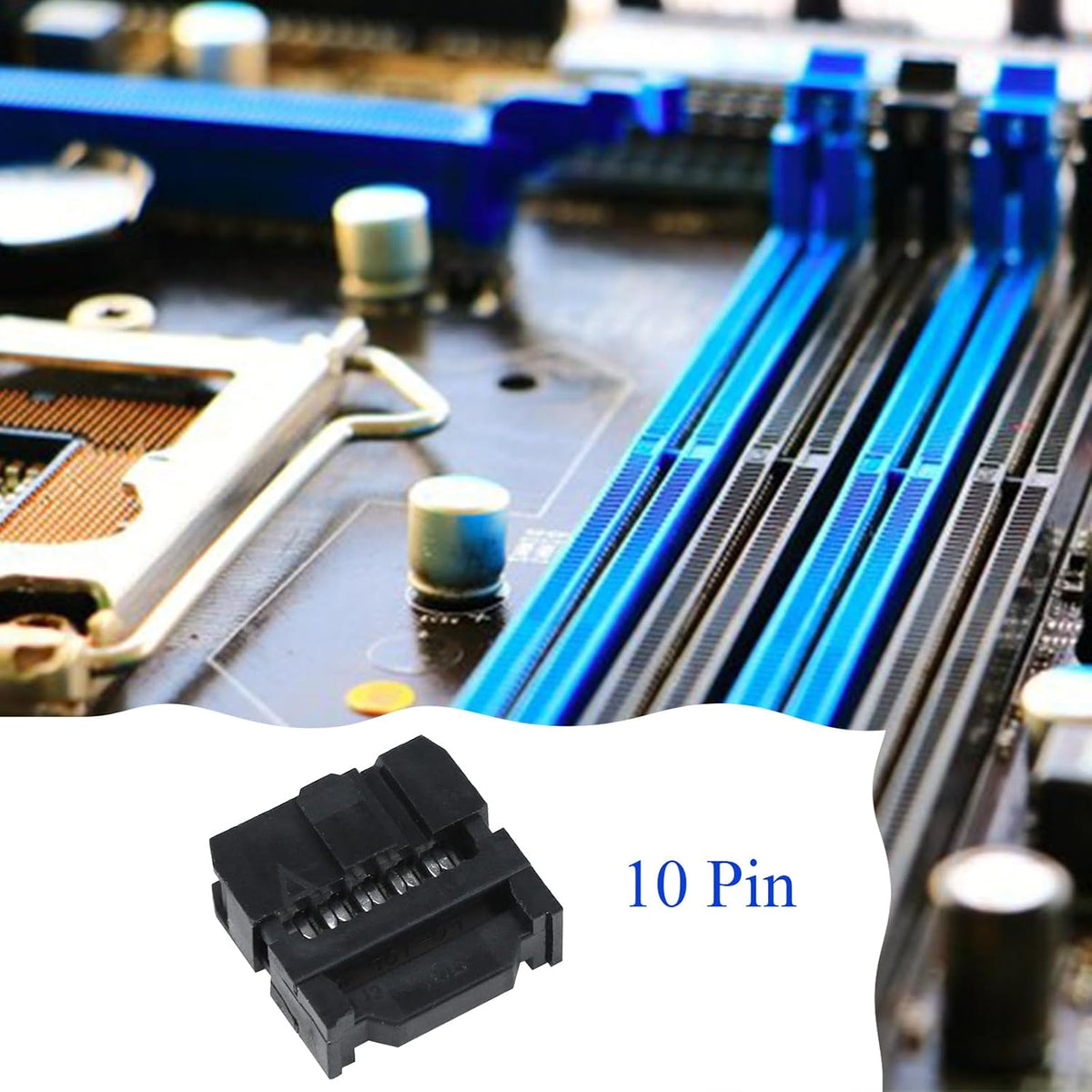 Antrader FC-10P IDC 2.54mm Pitch Connector Female Header JTAG ISP Socket