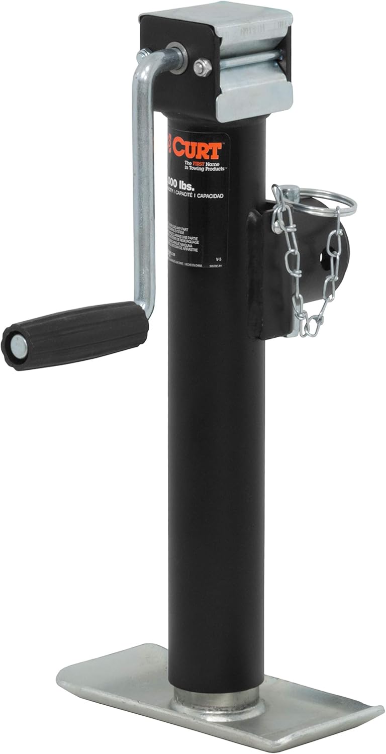 28321 Weld-On Pipe-Mount Swivel Trailer Jack, 3, 000 lbs. Support Capacity and 2, 000 lbs. lift capacity , 10 Inches