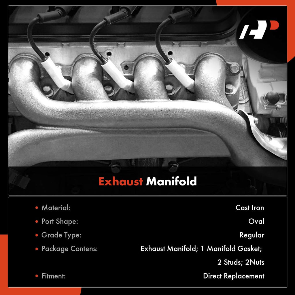 A-Premium Right Side V6 4.0L Exhaust Manifold Kit W/Gaskets & Hardware