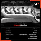 A-Premium Right Side V6 4.0L Exhaust Manifold Kit W/Gaskets & Hardware