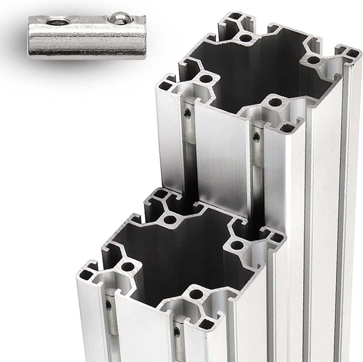 2020 Series M3 Half Round Roll in Spring T Nuts, 100 Pcs