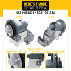 Washer Drain Pump for Samsung WA52DG5500AWUS