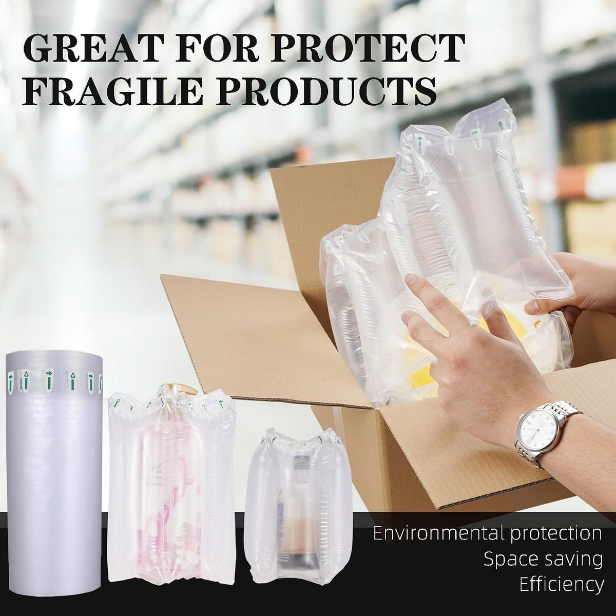 800 Count Packing Air Pillows for Shipping Supplies Box Filler Alternative to Packing Peanuts for Size 4.72" x