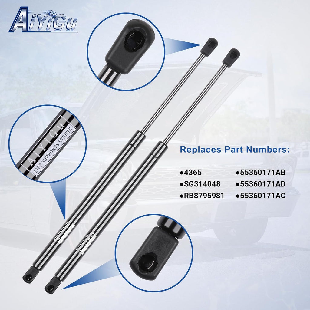 4365 Rear Window Shocks Struts for Jeep Liberty 2002-2007 4 Door