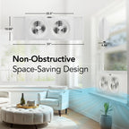 Reversible Twin Window Fan with 3-Speeds & Expandable Width
