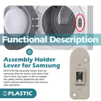 DC97-07510B Dryer Door Catch Replacement for Samsung