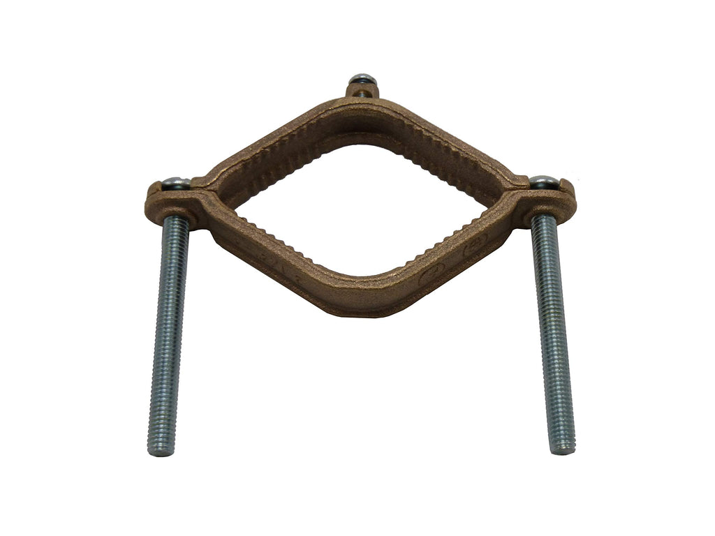 COREX 2-1/2" to 4" Bronze Water Pipe Ground Clamp - High Conductivity Grounding Clamp Conduit Fitting