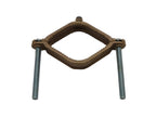 COREX 2-1/2" to 4" Bronze Water Pipe Ground Clamp - High Conductivity Grounding Clamp Conduit Fitting