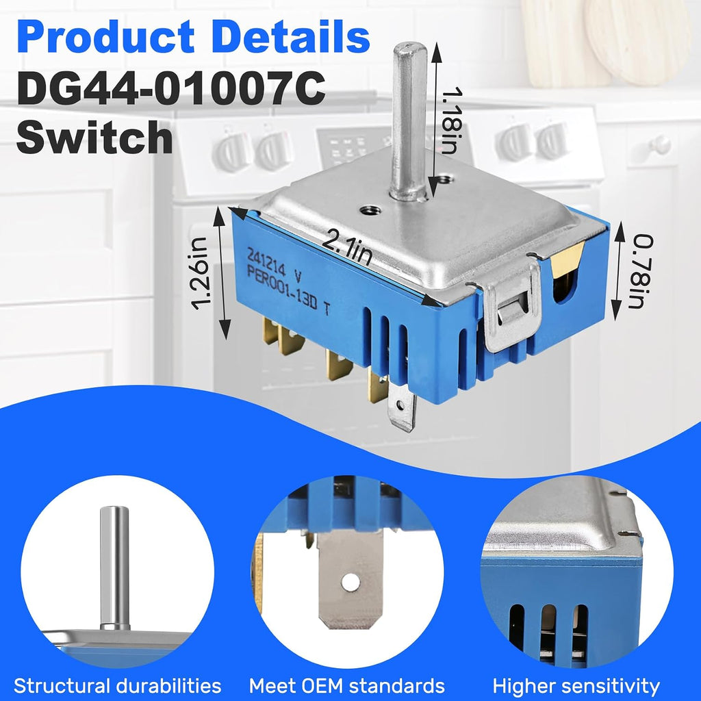 DG44-01007C PER001-13D Dual Infinite Switch Compatible With Samsung Range