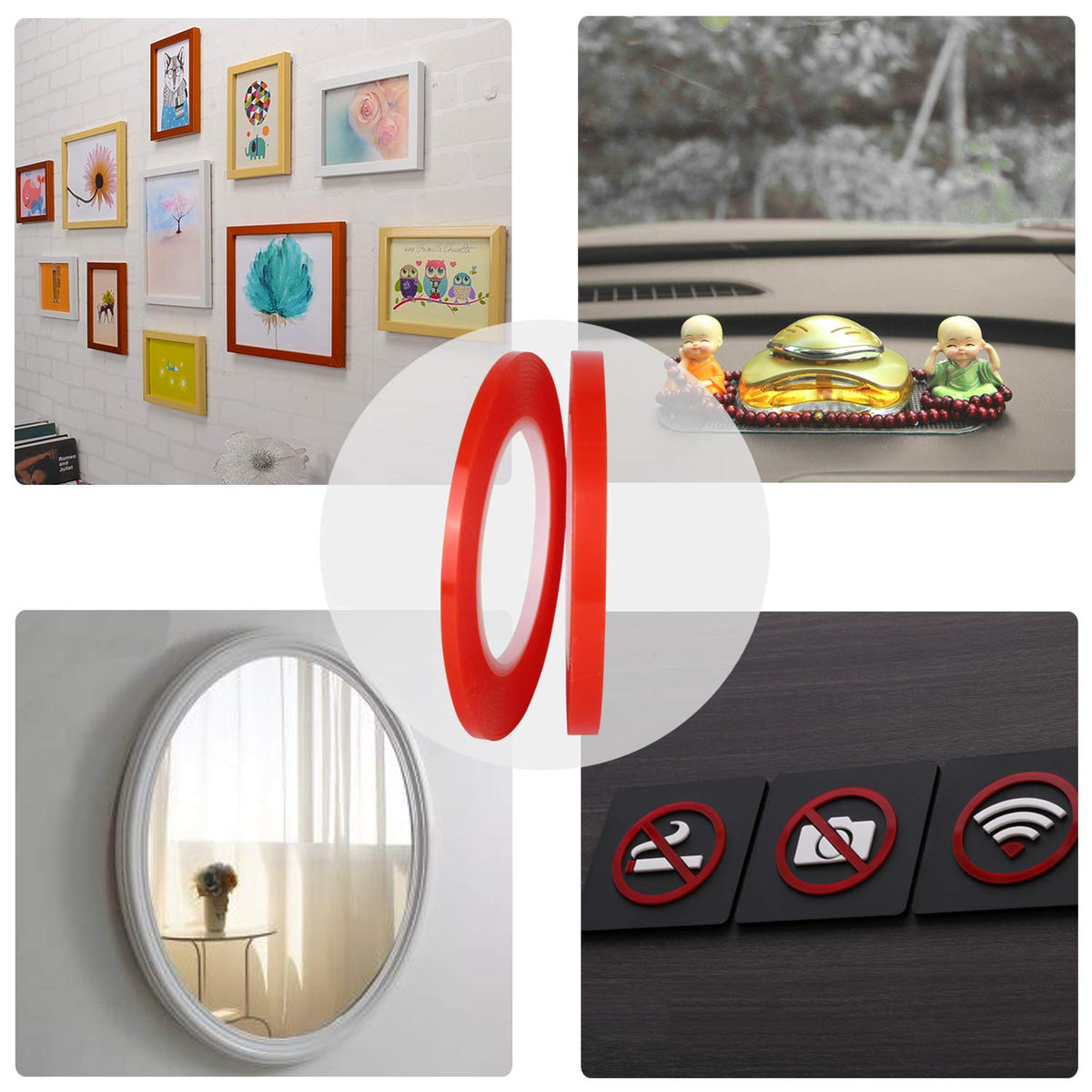 5mm/10mm x 25M Double Sided Transparent Acrylic Tape