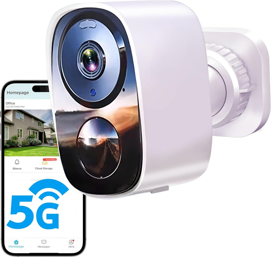 2026 Upgraded 2K Security Cameras Wireless Outdoor, Free Cloud Storage, 1-6 Months Battery Life, Waterproof, 2-Way