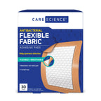 Fabric Adhesive Pad Bandages, Extra Large, 3in x 4in, 30 Count