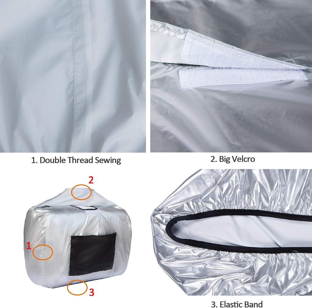 Waterproof Generator Cover Inverter Generator Storage Cover for Most Universal Generator 1000-2500 Watt (L24.5" x