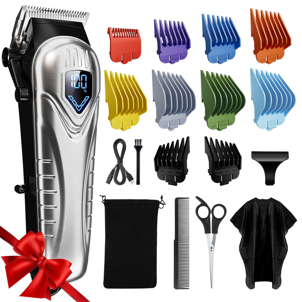Low Noise Hair Clippers for Men & Women with 10 Color Guide Combs