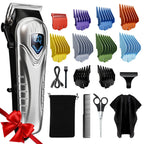 Low Noise Hair Clippers for Men & Women with 10 Color Guide Combs